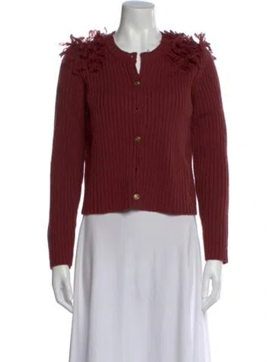 Pre-owned Opening Ceremony Merino Wool Crew Neck Sweater In Red