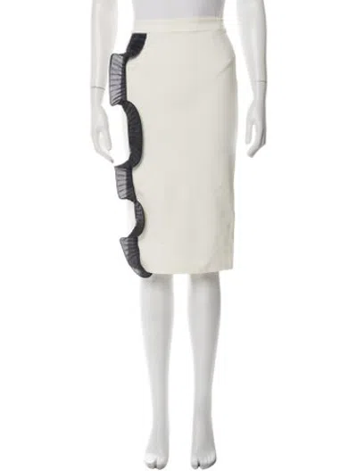 Pre-owned Opening Ceremony Midi Length Skirt In Neutrals