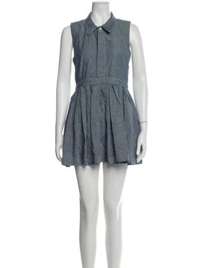 Pre-owned Opening Ceremony Mini Dress In Blue