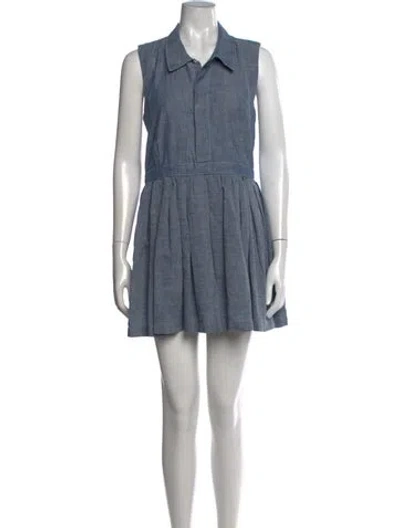 Pre-owned Opening Ceremony Mini Dress In Blue
