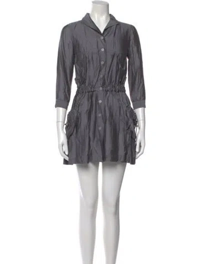 Pre-owned Opening Ceremony Mini Dress In Gray