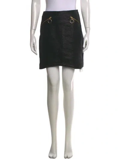 Pre-owned Opening Ceremony Mini Skirt In Black