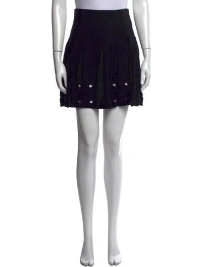 Pre-owned Opening Ceremony Mini Skirt In Black