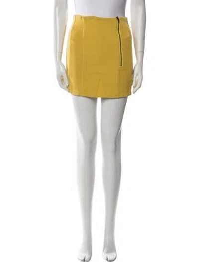 Pre-owned Opening Ceremony Mini Skirt In Yellow