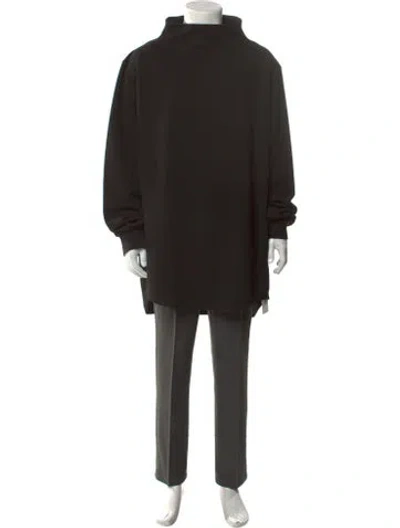 Pre-owned Opening Ceremony Mock Neck Long Sleeve Pullover In Black