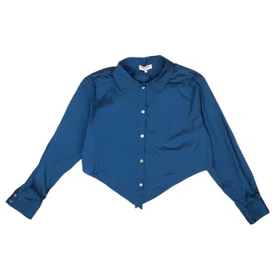 Opening Ceremony Navy Blue Stretchy Baby Pointed Blouse