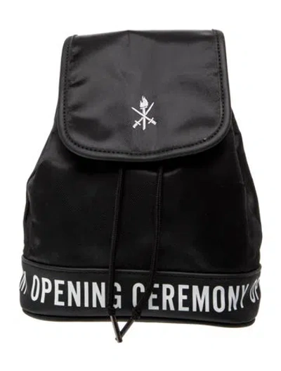 Pre-owned Opening Ceremony Nylon Backpack In Black