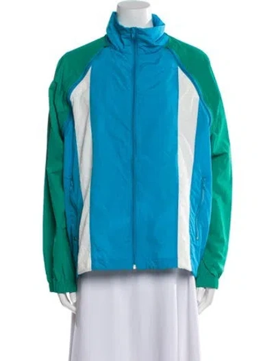 Pre-owned Opening Ceremony Nylon Colorblock Pattern Jacket In Multi
