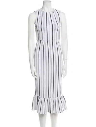 Pre-owned Opening Ceremony Nylon Midi Length Dress In White