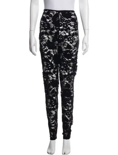 Pre-owned Opening Ceremony Nylon Skinny Leg Pants In Black
