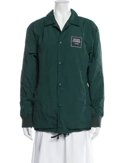 Pre-owned Opening Ceremony Nylon Utility Jacket In Green