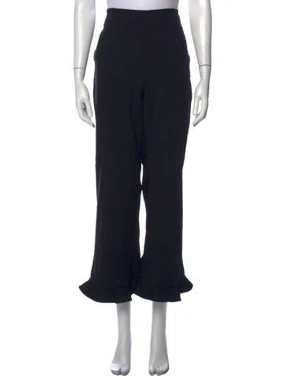 Pre-owned Opening Ceremony Nylon Wide Leg Pants In Black