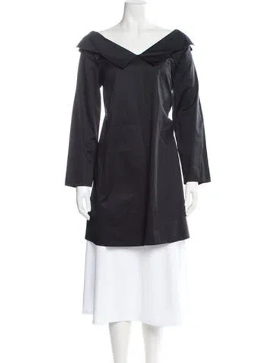 Pre-owned Opening Ceremony Off-the-shoulder Mini Dress In Black