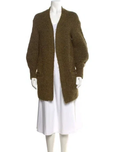 Pre-owned Opening Ceremony Open Front Sweater In Green