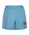 Opening Ceremony Patch-detail Track Shorts In Blue