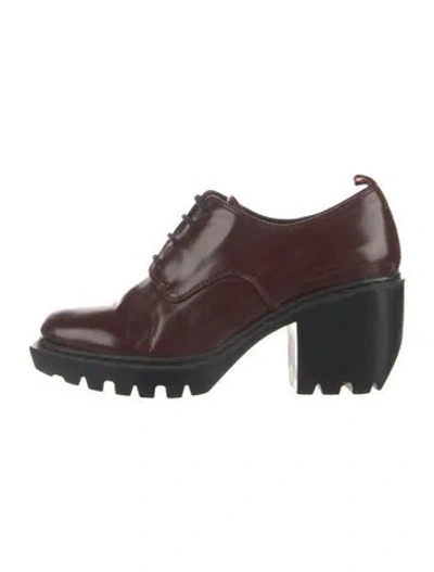 Pre-owned Opening Ceremony Patent Leather Pumps In Burgundy