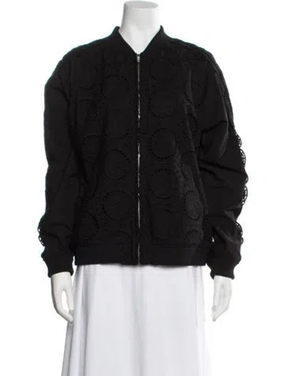 Pre-owned Opening Ceremony Patterned Bomber Jacket In Black