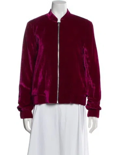 Pre-owned Opening Ceremony Patterned Bomber Jacket In Purple