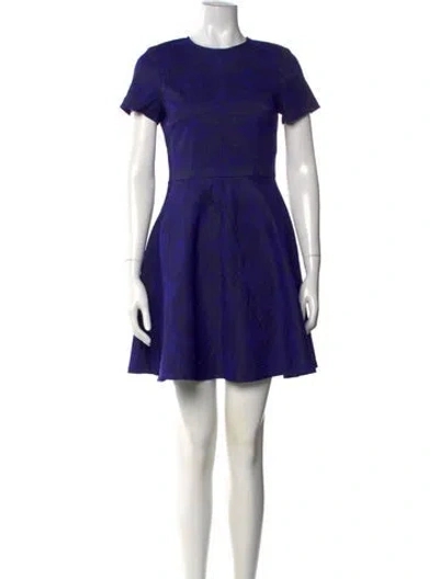 Pre-owned Opening Ceremony Patterned Mini Dress In Blue