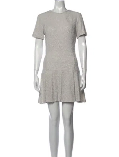 Pre-owned Opening Ceremony Patterned Mini Dress In Grey
