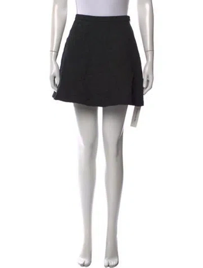Pre-owned Opening Ceremony Patterned Mini Skirt In Black
