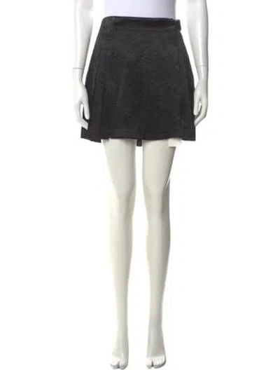 Pre-owned Opening Ceremony Patterned Mini Skirt In Black