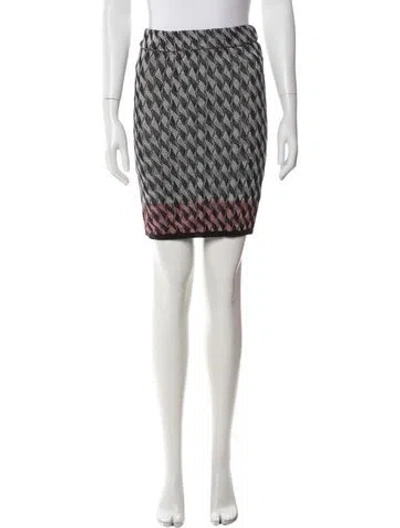 Pre-owned Opening Ceremony Patterned Mini Skirt In White