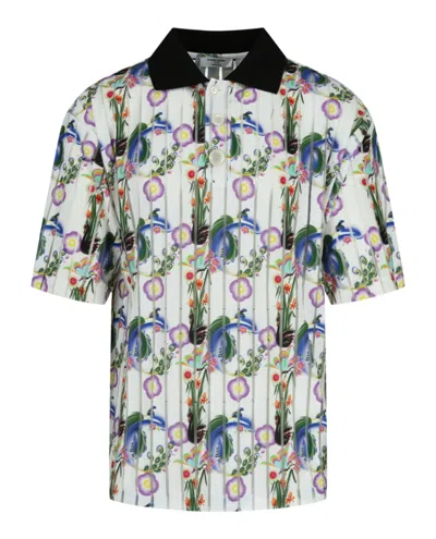 Opening Ceremony Peacock Graphic Polo Shirt In Multi