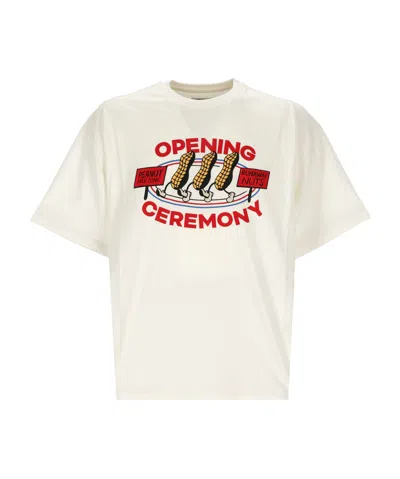 Opening Ceremony Peanuts Print T-shirt In White