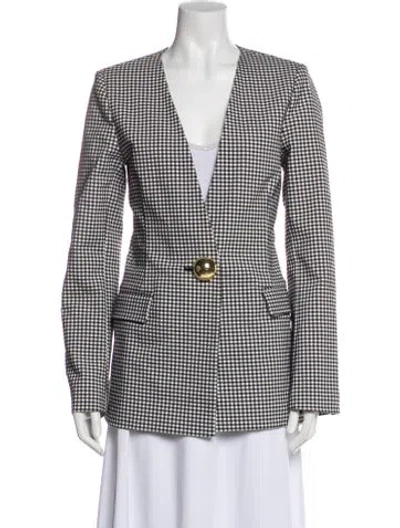 Pre-owned Opening Ceremony Plaid Print Blazer In Multi