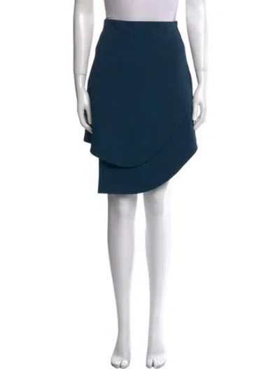 Pre-owned Opening Ceremony Pleated Accents Knee-length Skirt In Green