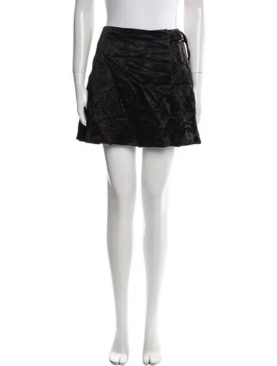 Pre-owned Opening Ceremony Pleated Accents Mini Skirt In Black