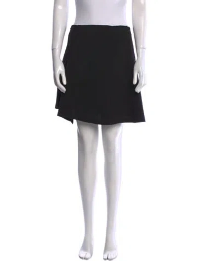 Pre-owned Opening Ceremony Pleated Accents Mini Skirt In Black