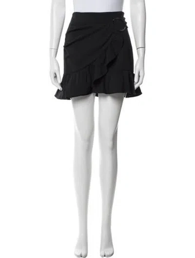 Pre-owned Opening Ceremony Pleated Accents Mini Skirt In Black