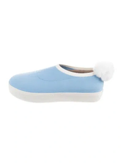 Pre-owned Opening Ceremony Pom-pom Embellishments Sneakers In Blue