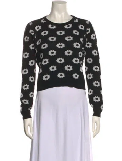 Pre-owned Opening Ceremony Printed Crew Neck Sweatshirt In Black