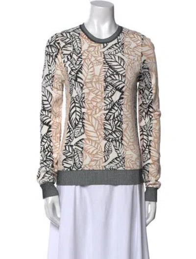 Pre-owned Opening Ceremony Printed Crew Neck Sweatshirt In Black