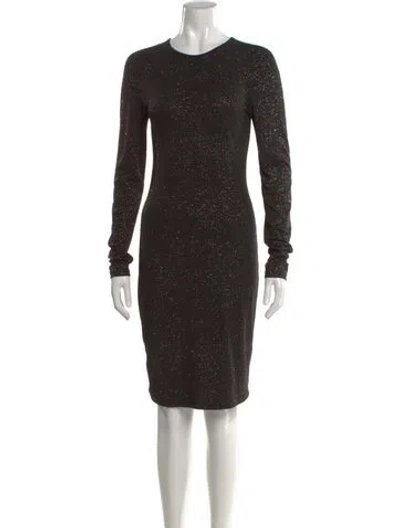 Pre-owned Opening Ceremony Printed Knee-length Dress In Black