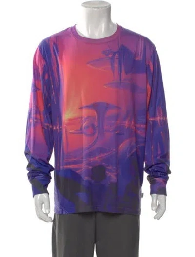 Pre-owned Opening Ceremony Printed Long Sleeve Shirt In Purple