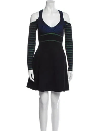 Pre-owned Opening Ceremony Printed Mini Dress In Black