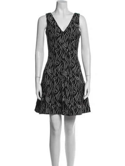 Pre-owned Opening Ceremony Printed Mini Dress In Black