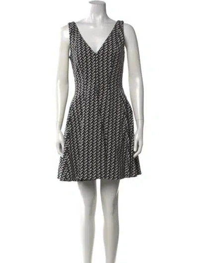 Pre-owned Opening Ceremony Printed Mini Dress In Black