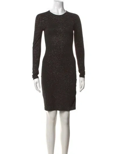 Pre-owned Opening Ceremony Printed Mini Dress In Black