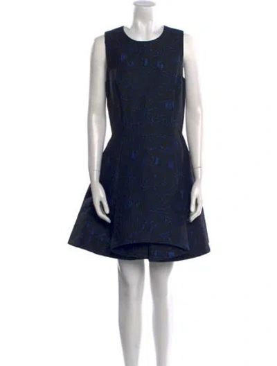 Pre-owned Opening Ceremony Printed Mini Dress In Blue