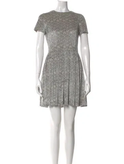 Pre-owned Opening Ceremony Printed Mini Dress In Blue