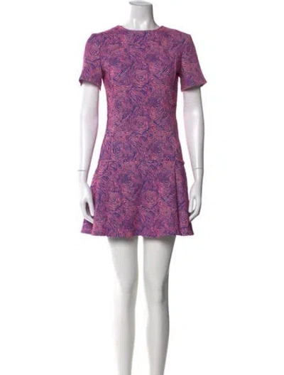 Pre-owned Opening Ceremony Printed Mini Dress In Pink