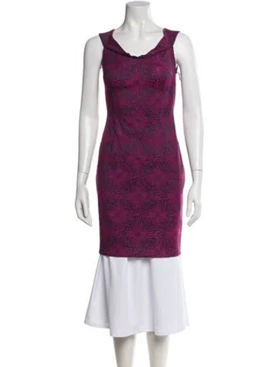 Pre-owned Opening Ceremony Printed Mini Dress In Purple