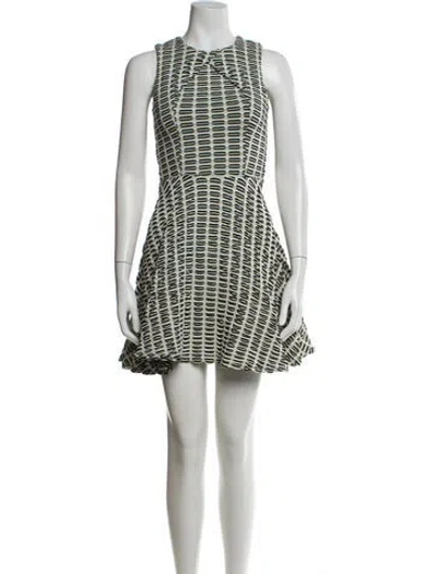 Pre-owned Opening Ceremony Printed Mini Dress In White
