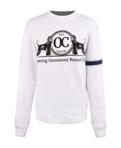 Opening Ceremony Printed Pattern Hoodie In White