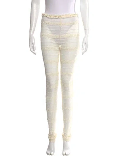 Pre-owned Opening Ceremony Printed Skinny Leg Pants In Neutral